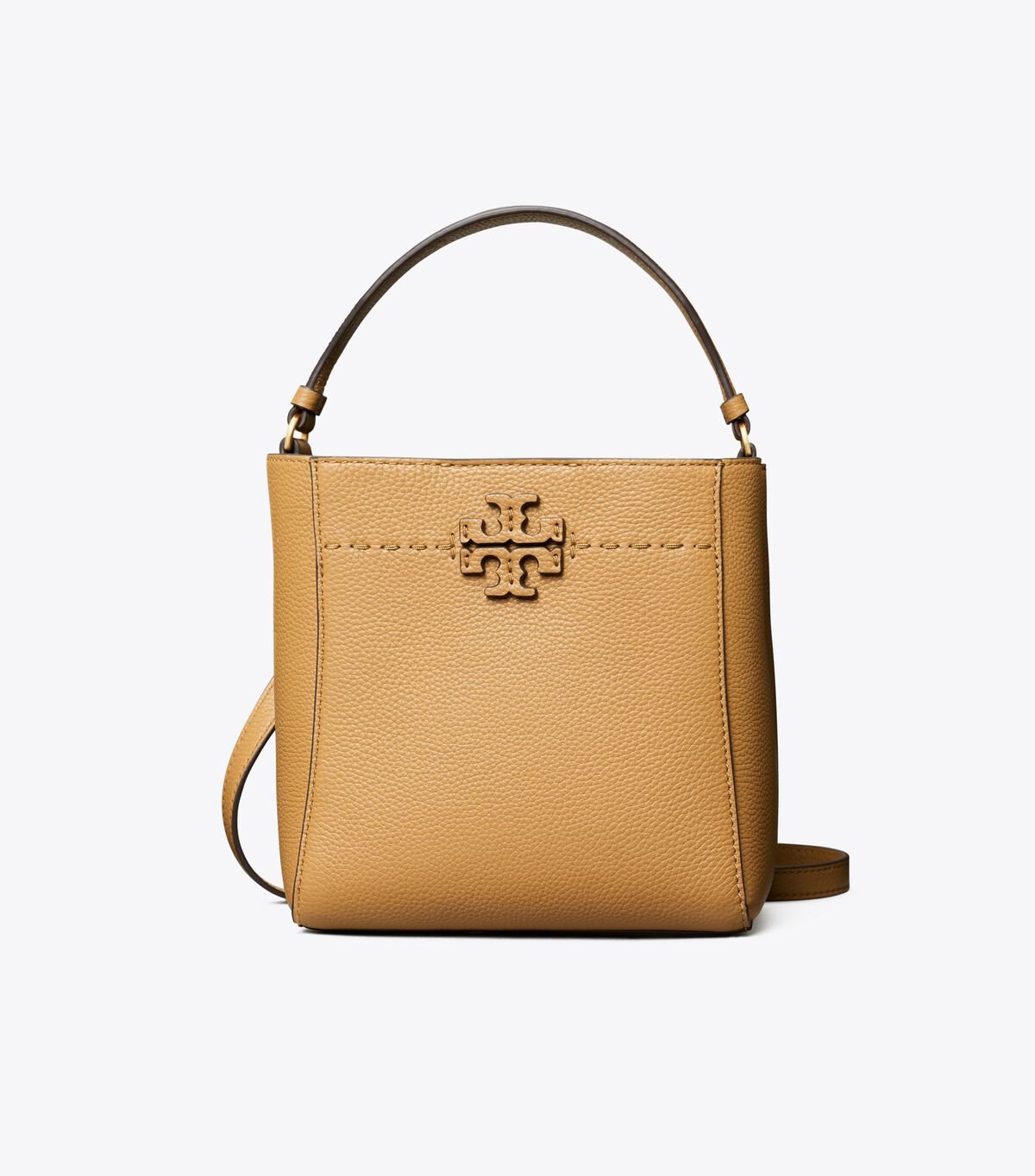 Tory Burch Brown Small Mcgraw Bucket Bags