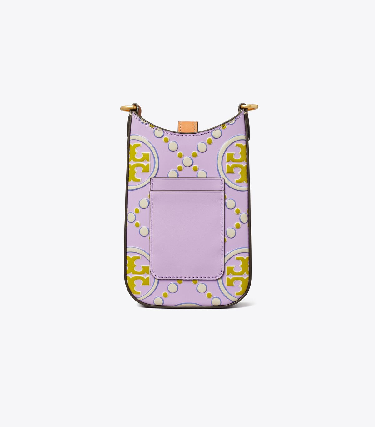Tory Burch Lavender / White T Monogram Contrast Embossed Crossbody Bags