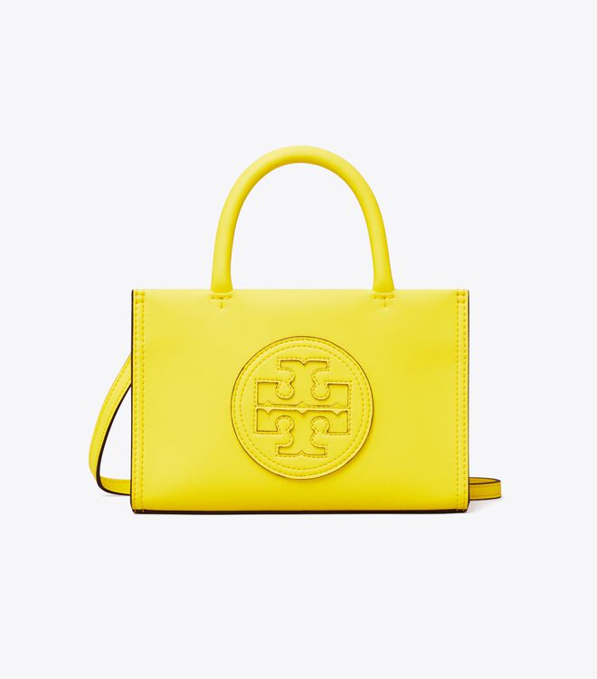 Tory Burch Yellow Mini Ella Bio Tote Bags