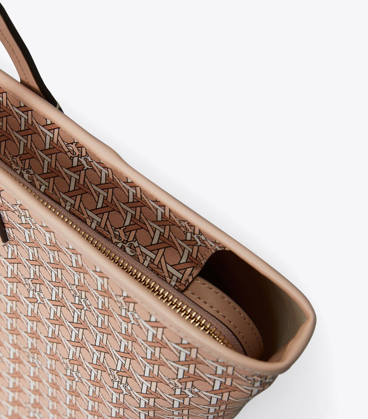 Tory Burch Beige Small Ever-ready Zip Tote Bags