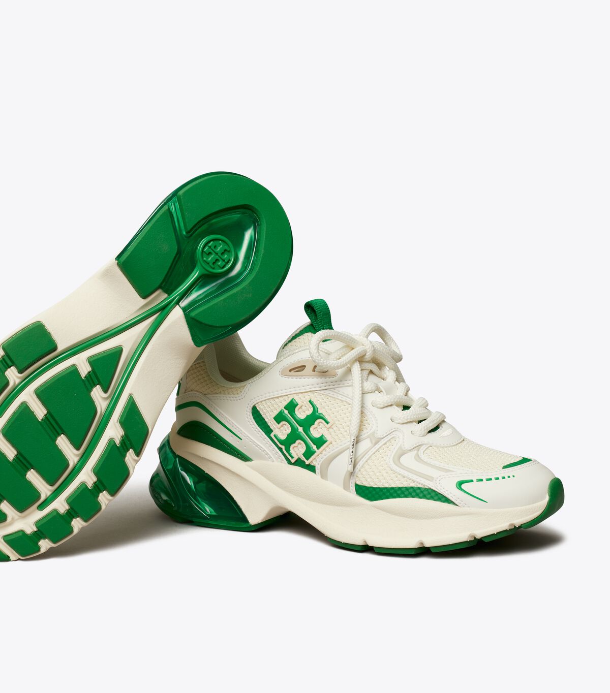 Tory Burch White Good Luck Tech Sneakers