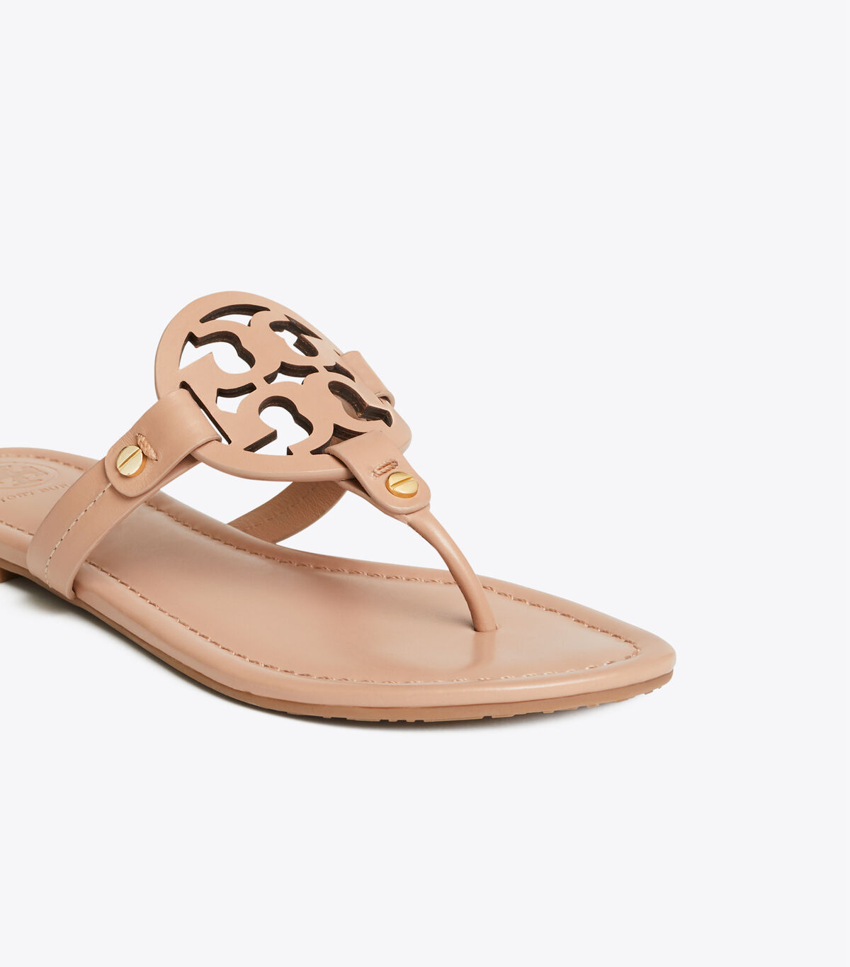 Tory Burch Brown Miller Leather Sandals