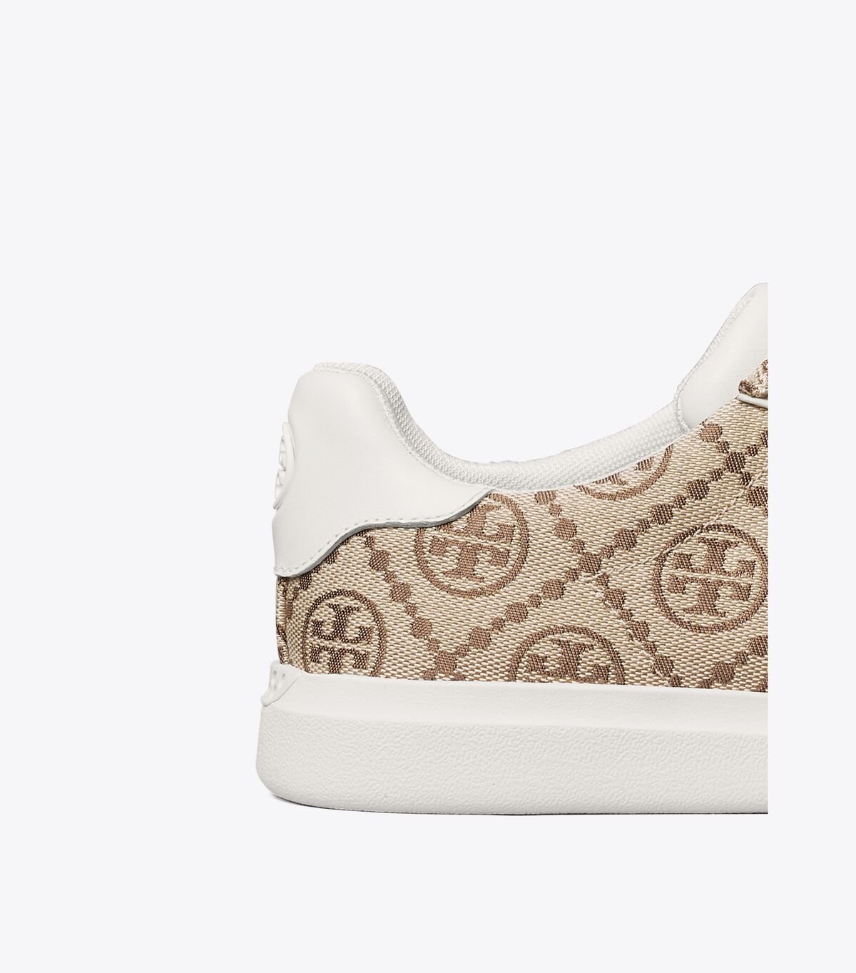 Tory Burch Brown / White T Monogram Howell Sneakers