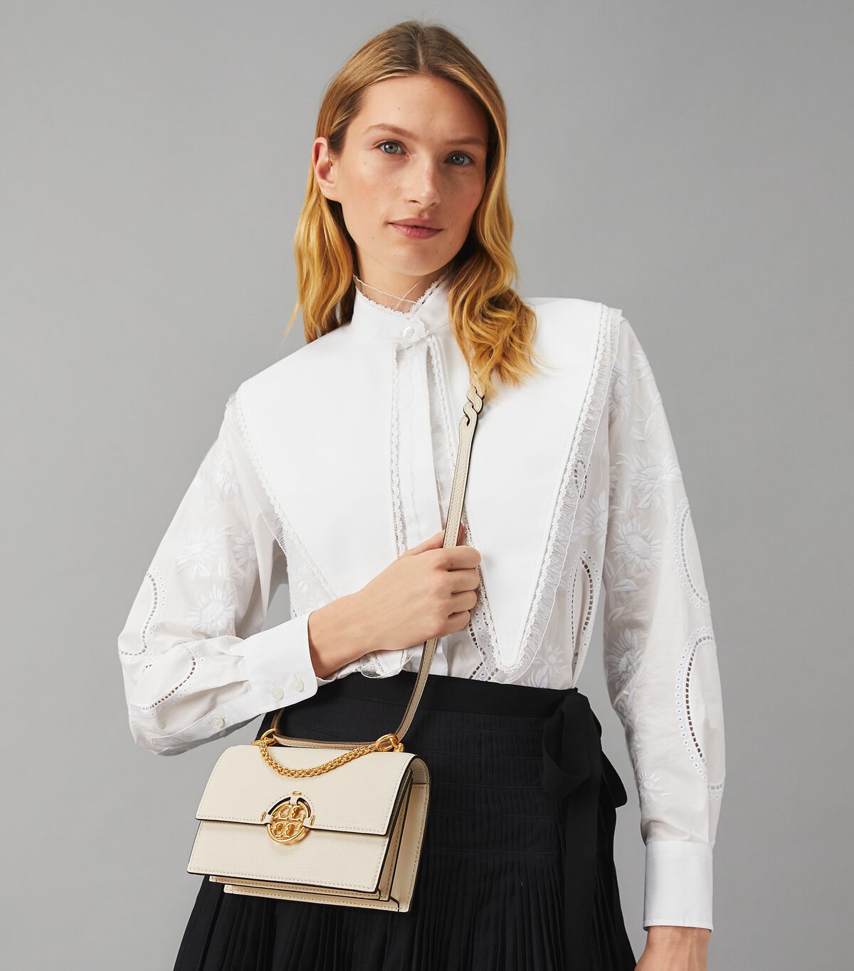 Tory Burch White Miller Mini Bag