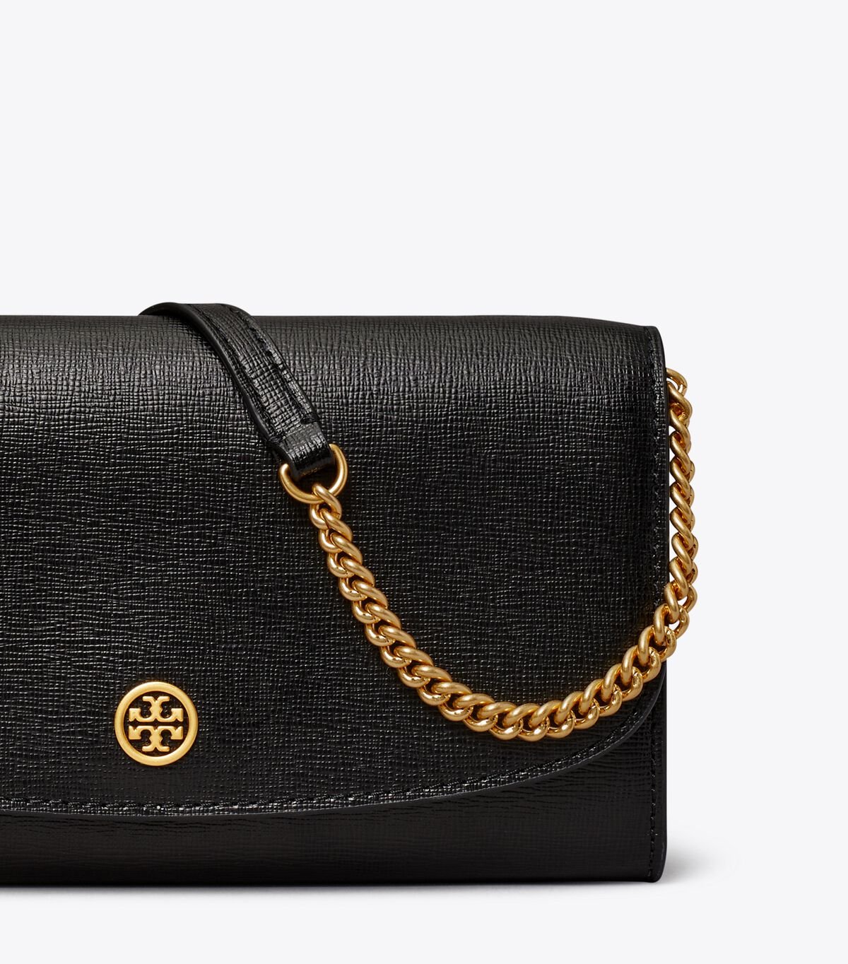 Tory Burch Black Robinson Wallets