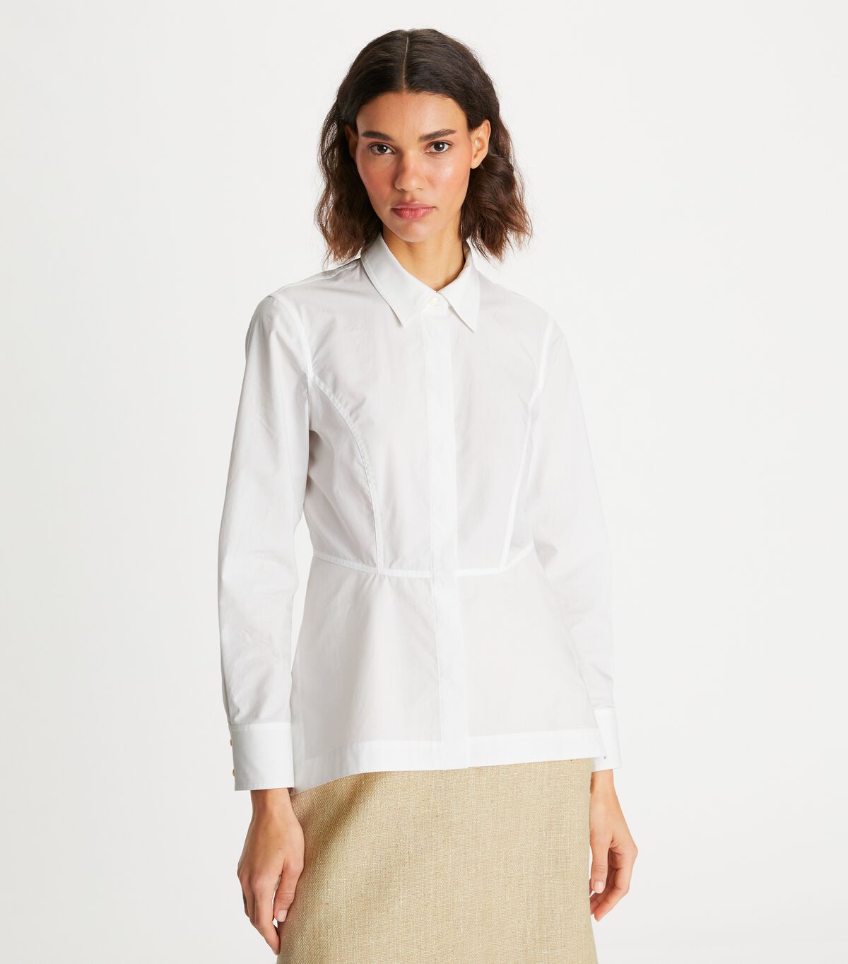 Tory Burch White Poplin Shirt Shirts