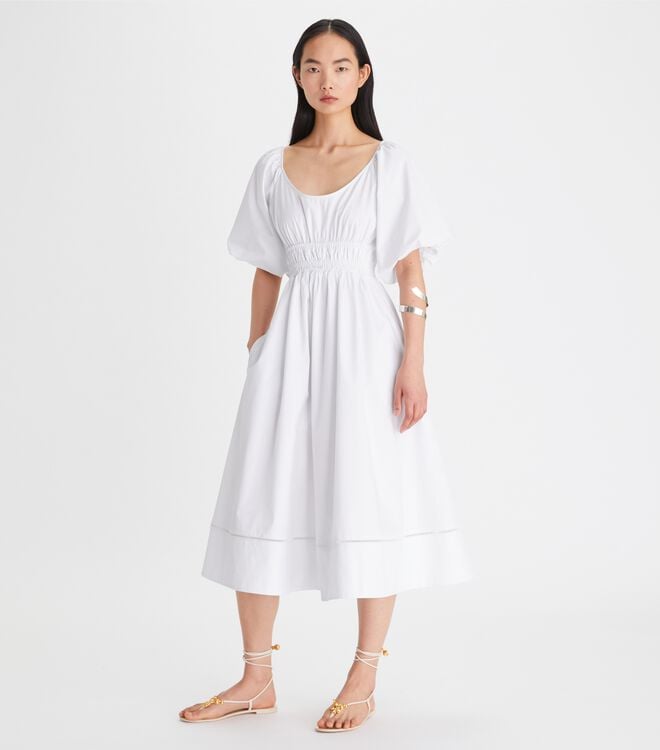 Tory Burch White Scoop-neck Dress