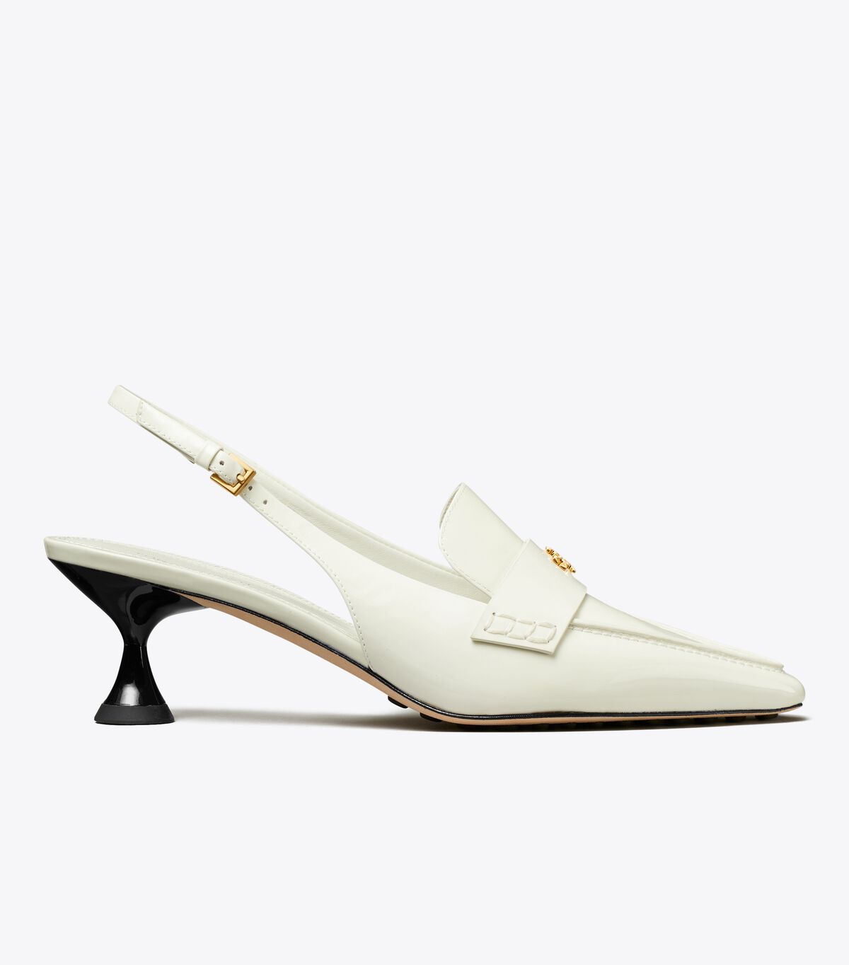 Tory Burch White Pointed Mules