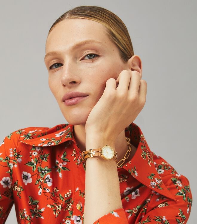 Tory Burch Brown / Gold Kira Watches