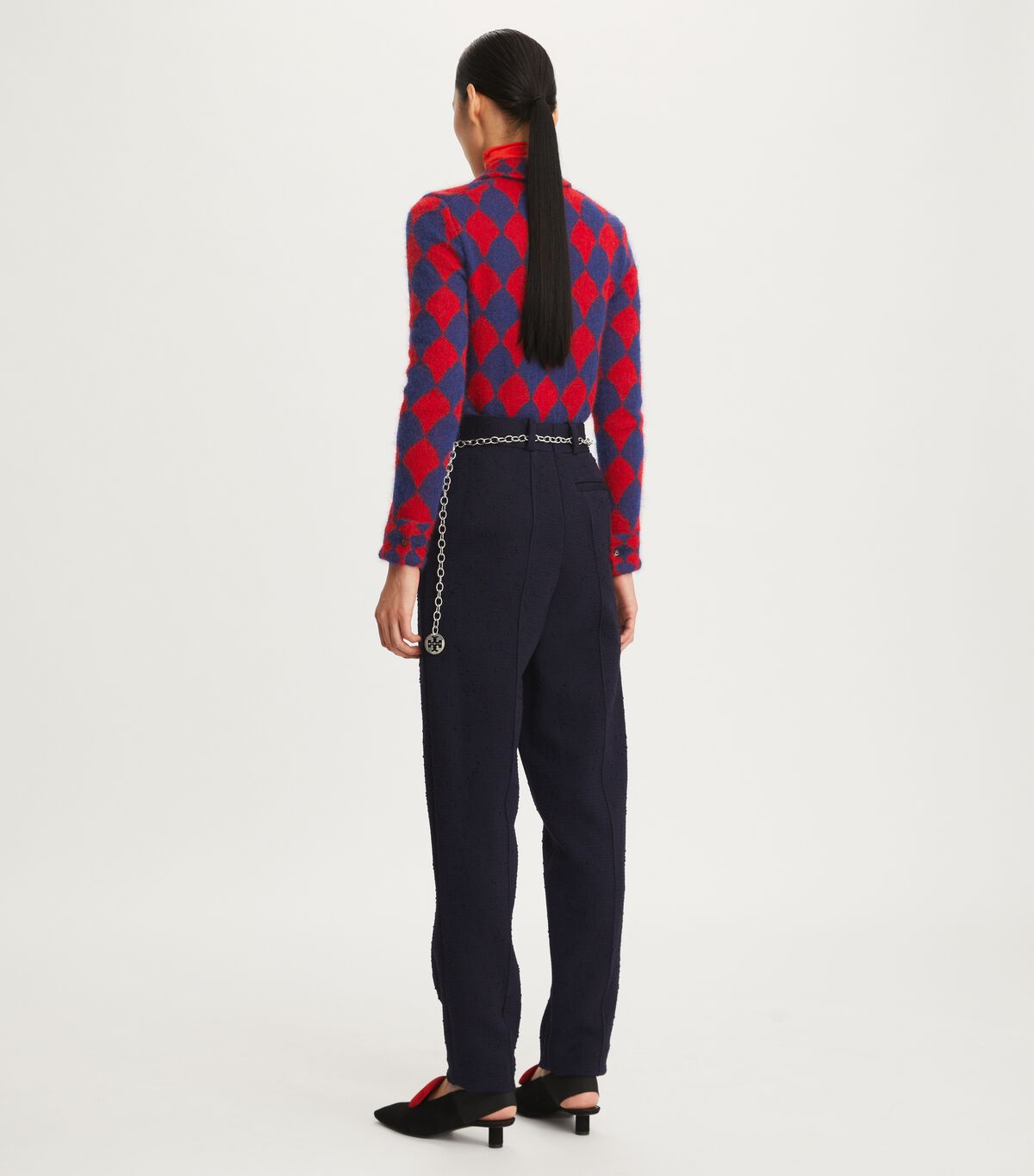 Tory Burch Navy Wool Pants