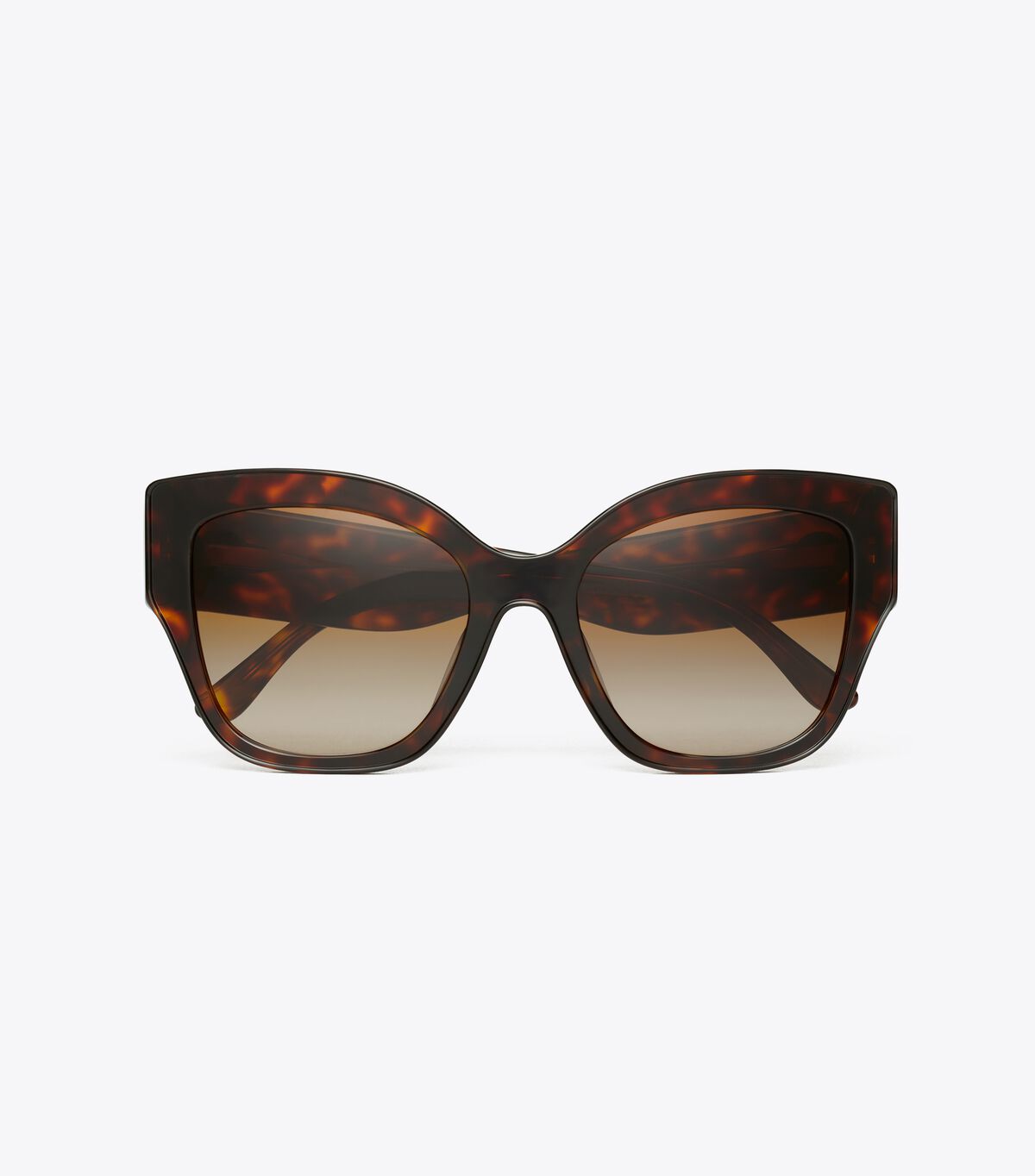 Tory Burch Dark Brown Oversized Cat-eye Sunglasses