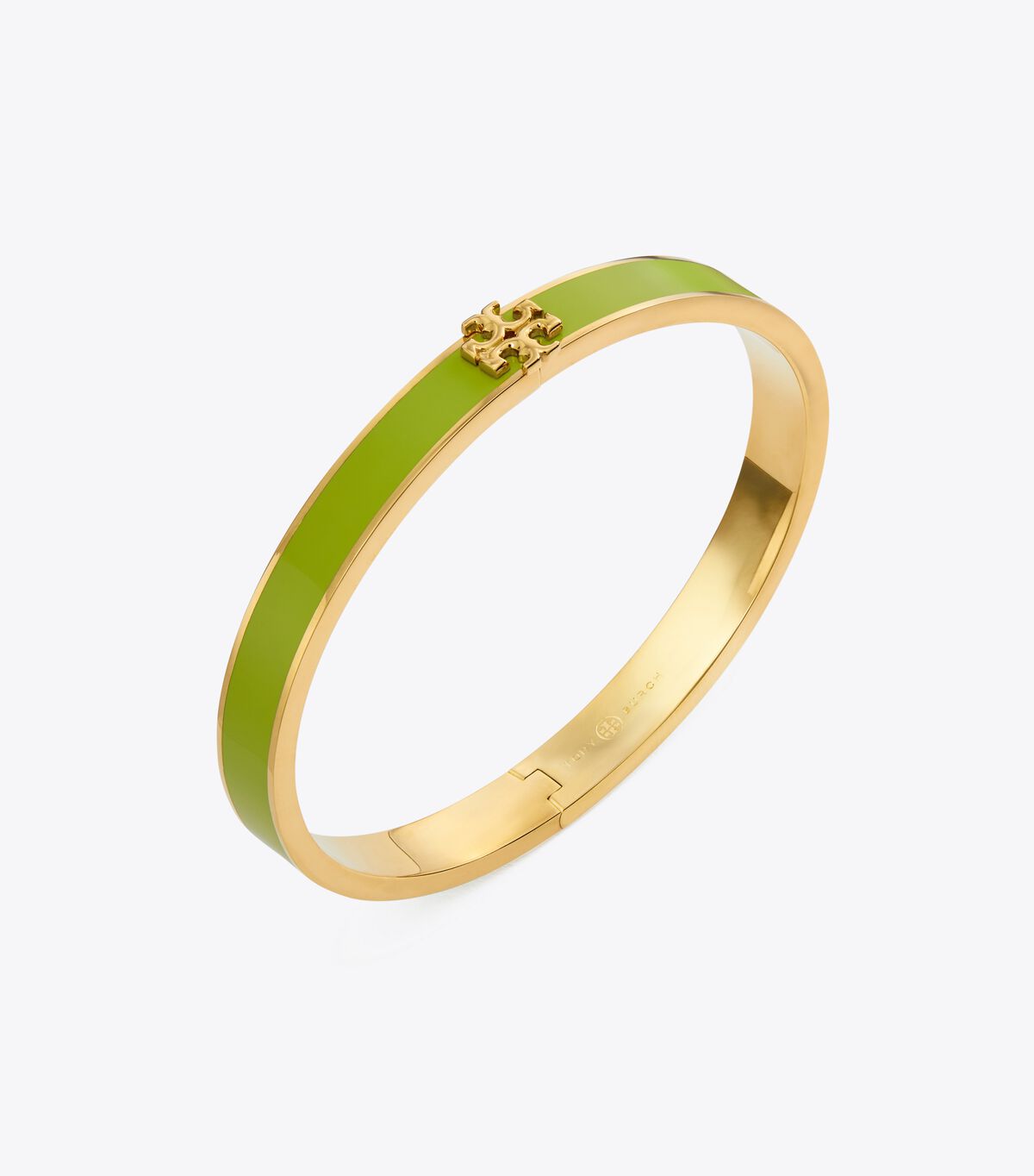 Tory Burch Gold / Green Kira Enamel 7mm Bracelet