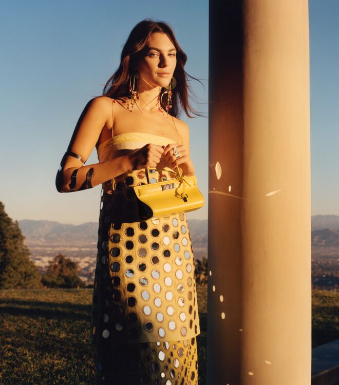 Tory Burch Yellow Petite Lee Radziwill Mini Bag