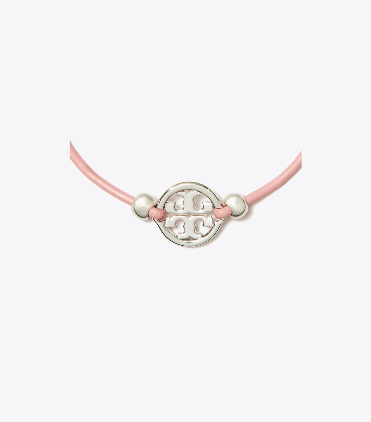 Tory Burch Silver / Pink Miller Slider Bracelet