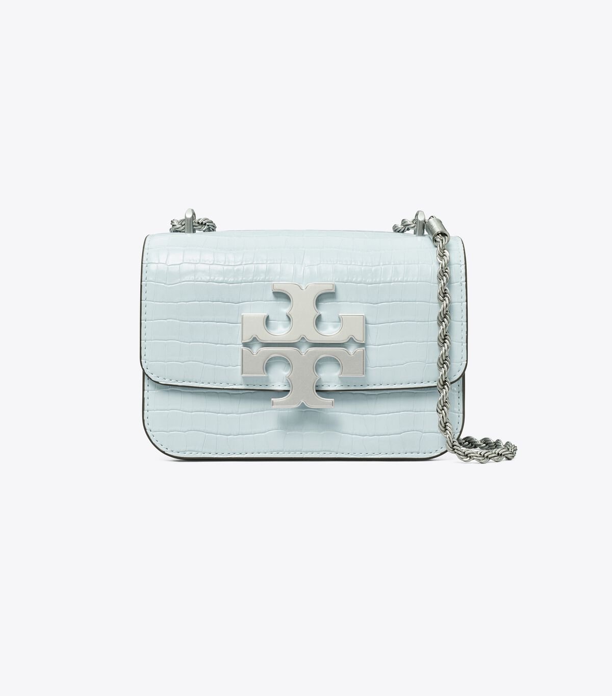 Tory Burch Blue Small Eleanor Embossed Shoulder Bags