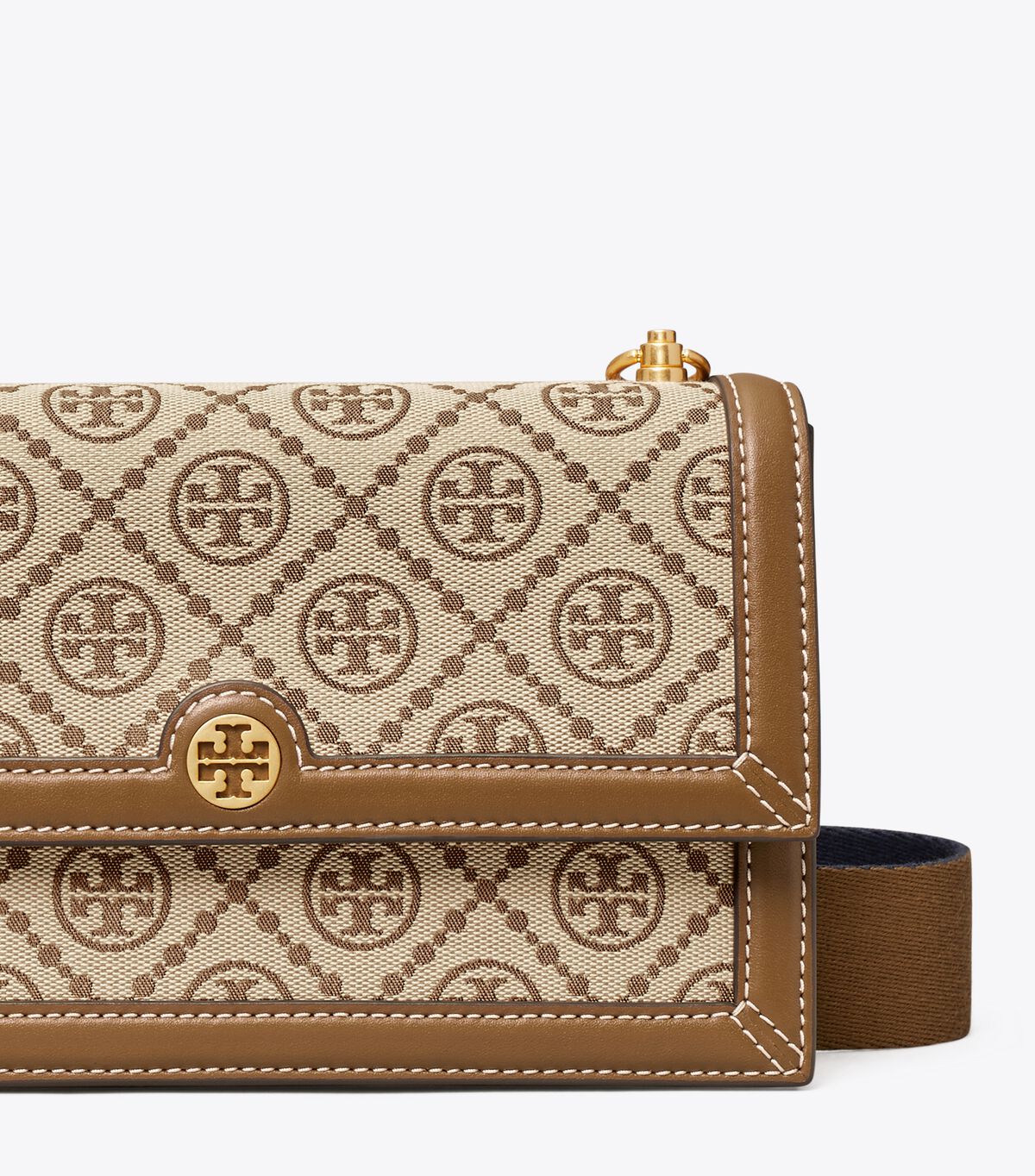 Tory Burch Brown Mini T Monogram Shoulder Bags