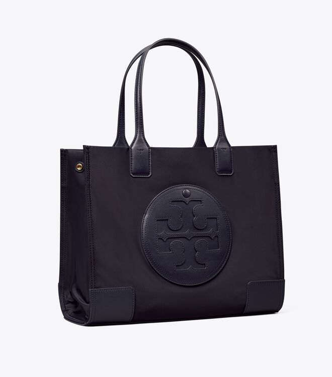 Tory Burch Navy Small Ella Tote Bags