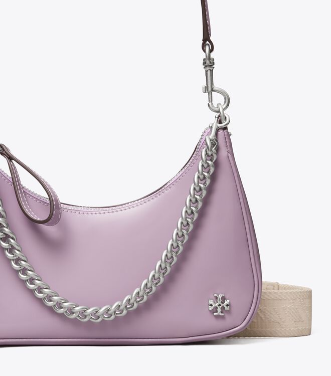 Tory Burch Light Purple Small 151 Mercer Spazzolato Shoulder Bags