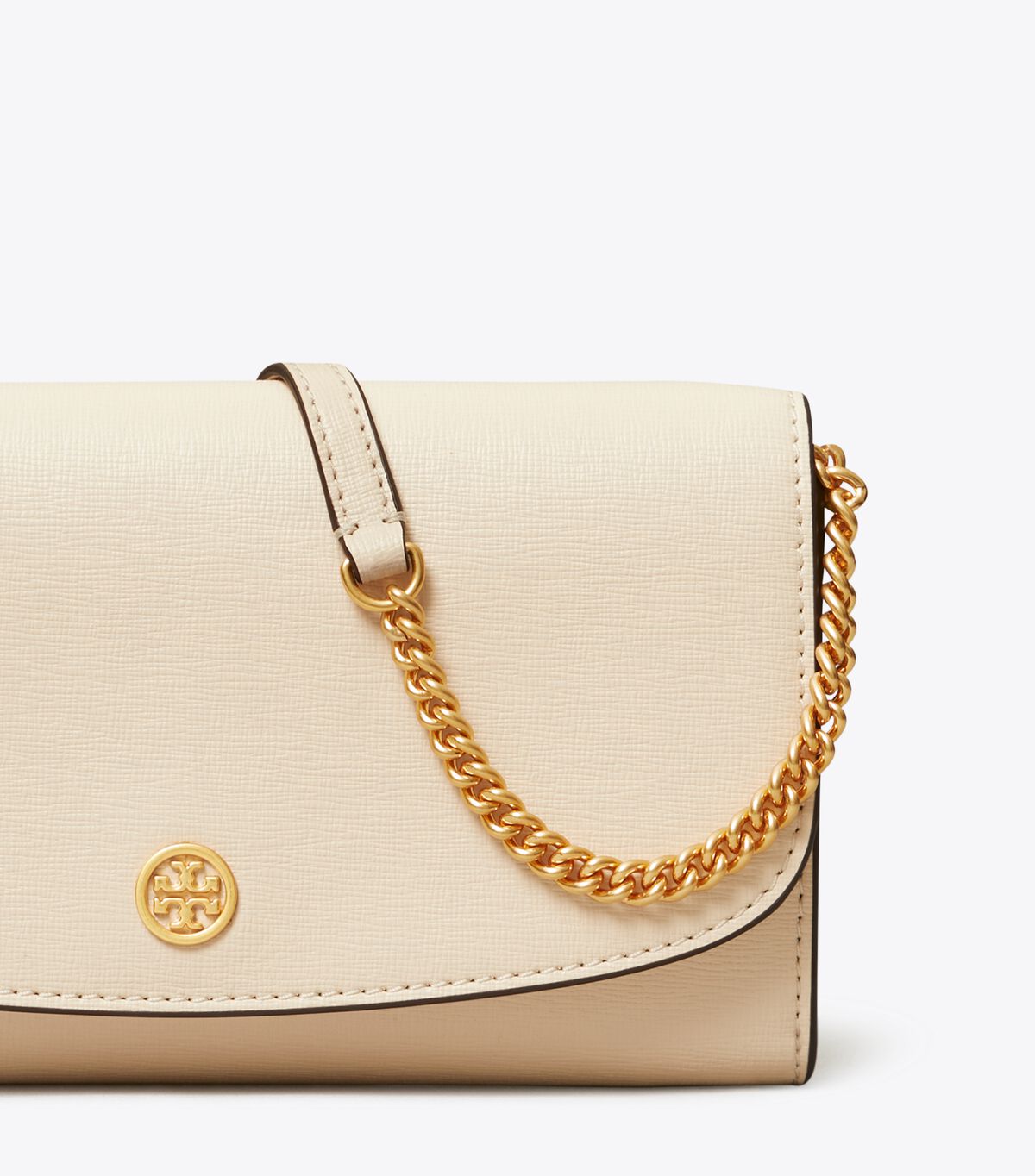 Tory Burch Cream Robinson Wallets