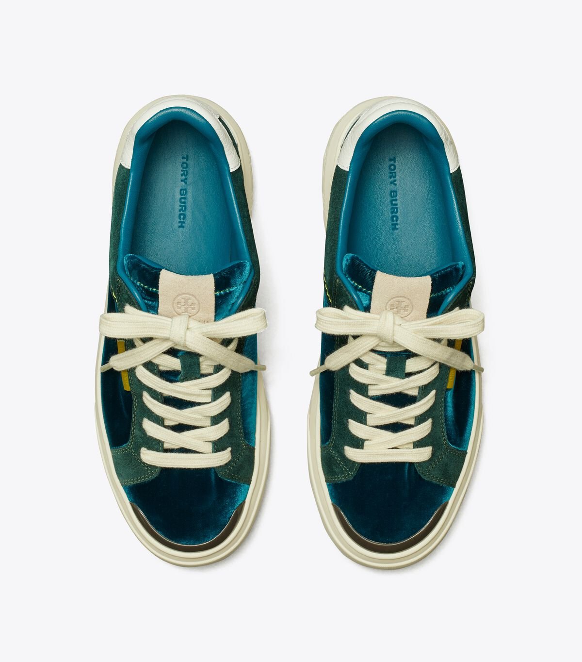 Tory Burch Turquoise / Light Grey Ladybug Sneakers