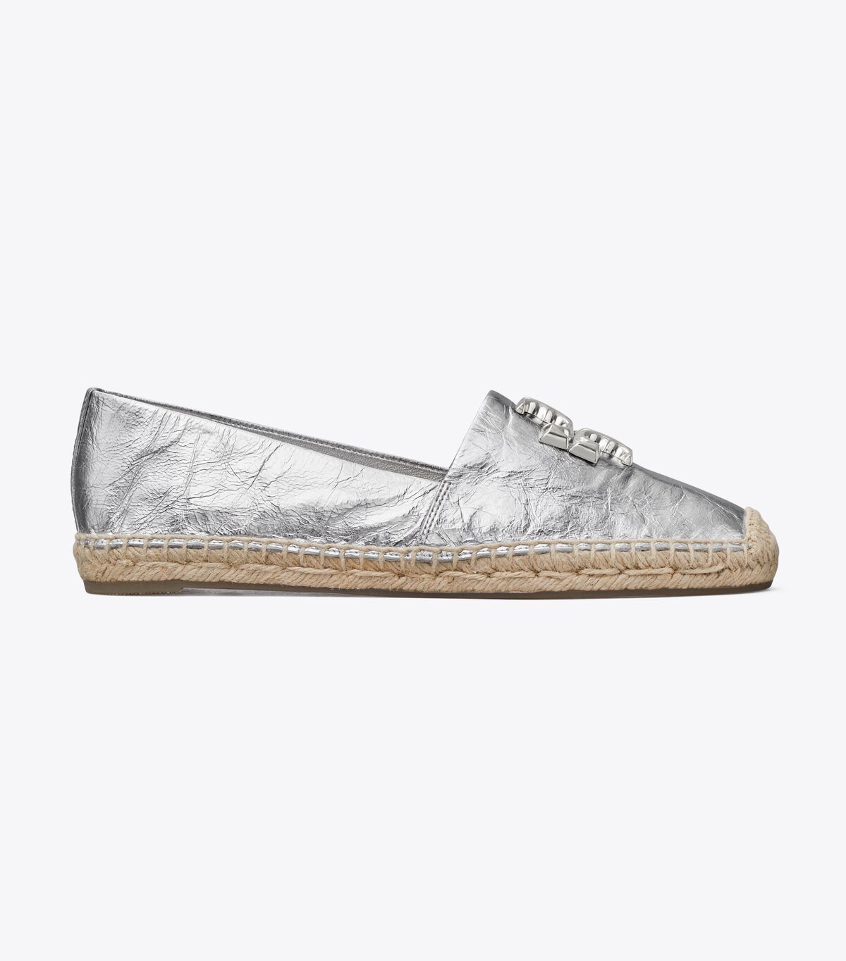 Tory Burch Silver Eleanor Espadrille