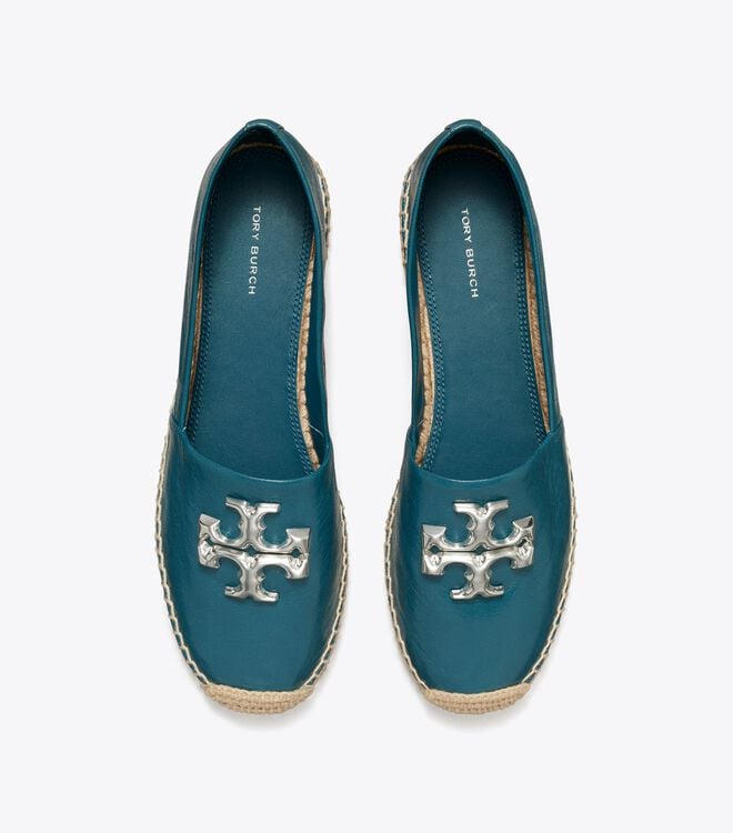 Tory Burch Blue Eleanor Ballet Flats