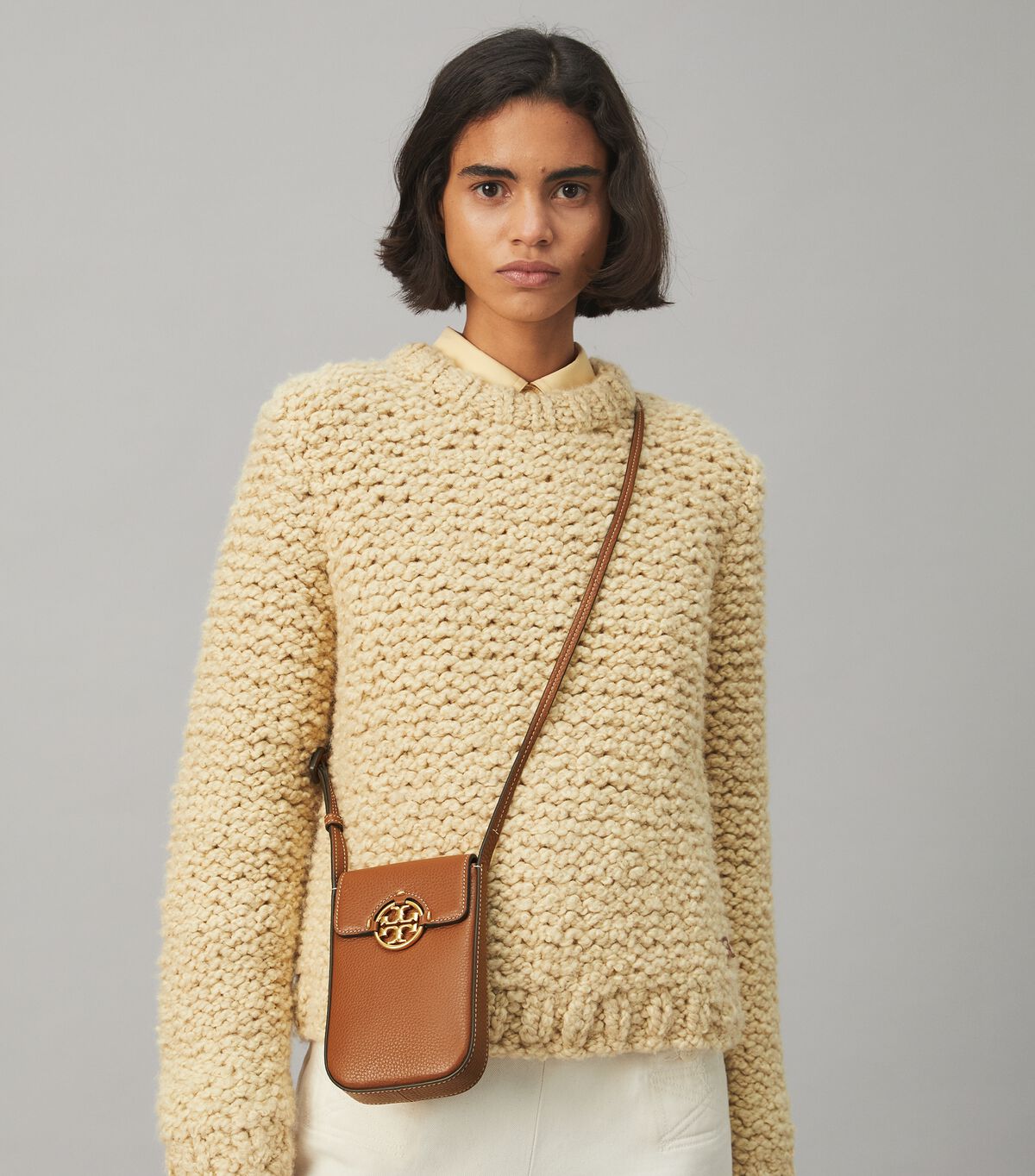 Tory Burch Brown Miller Mini Bag