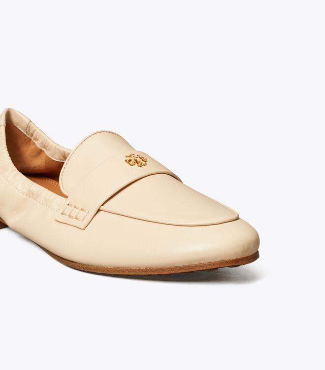 Tory Burch Cream Eleanor Loafers
