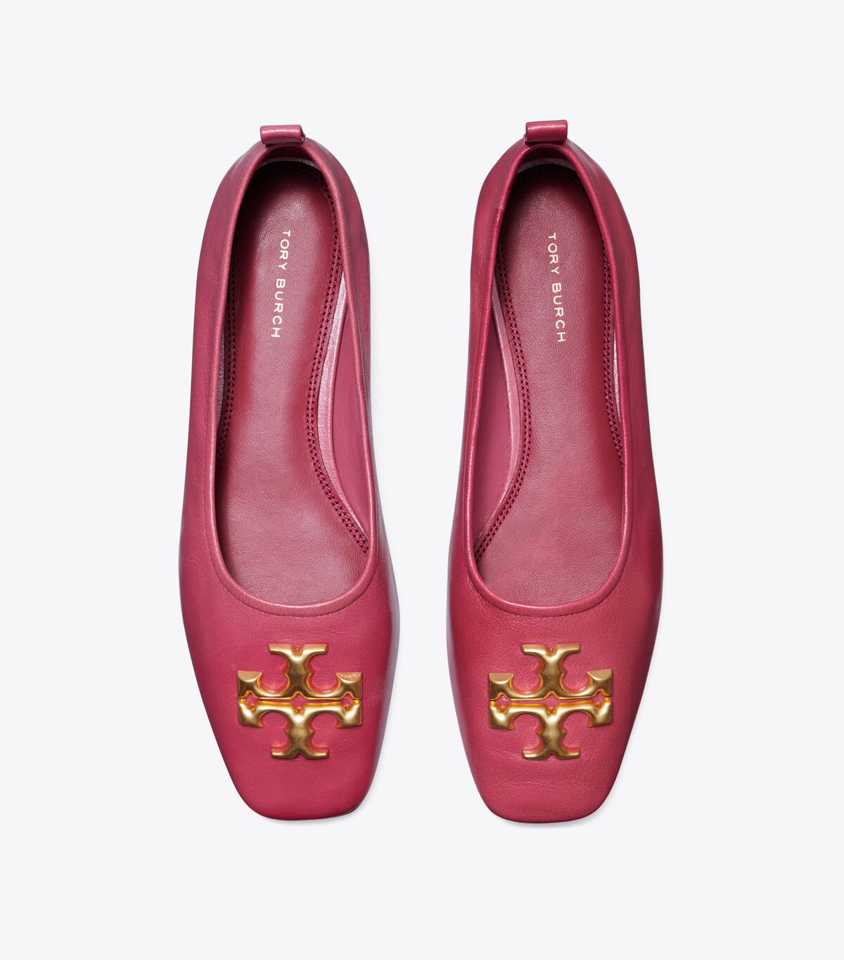 Tory Burch Red Eleanor Ballet Flats