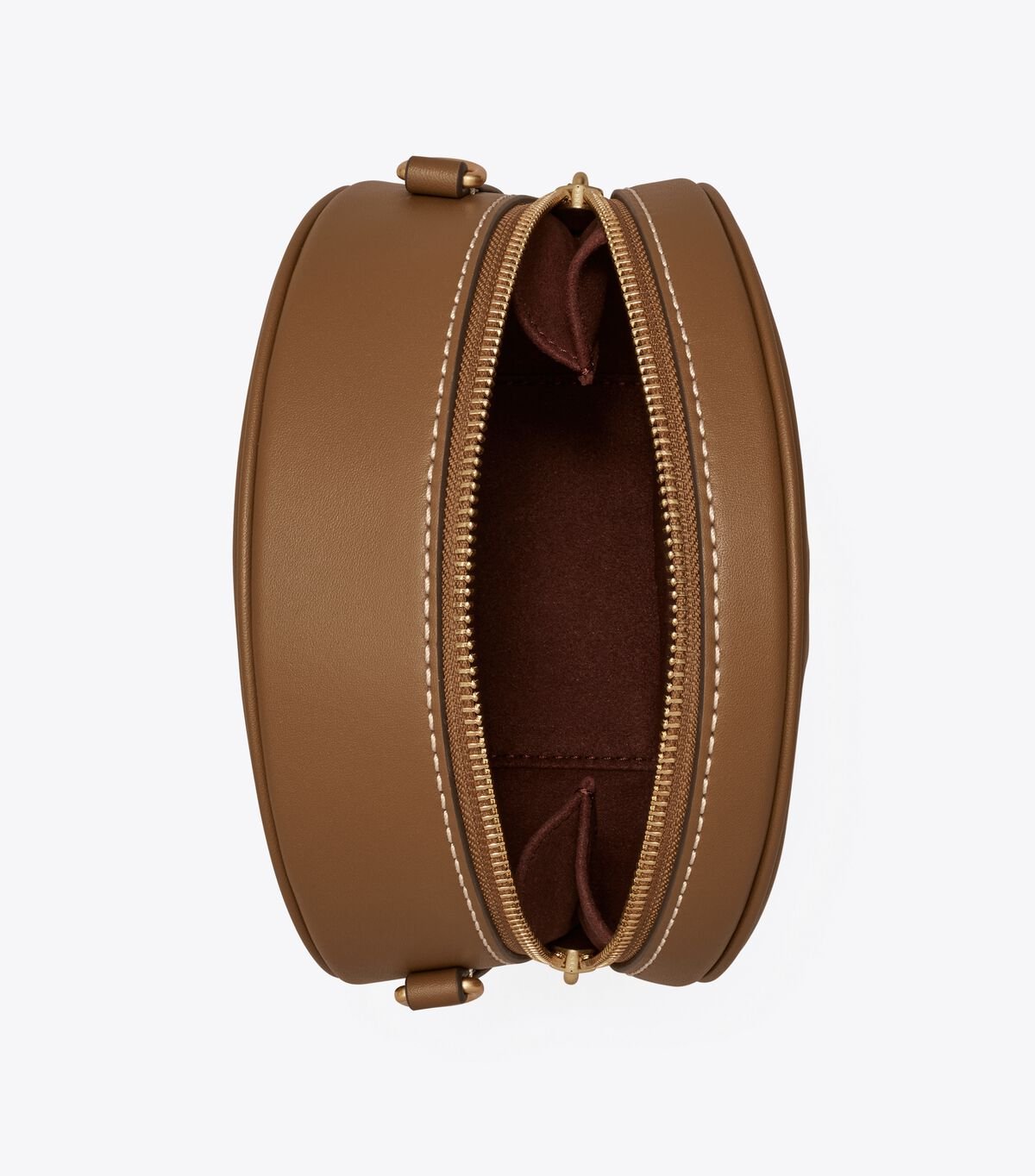 Tory Burch Brown T Monogram Jacquard Moon Crossbody Bags