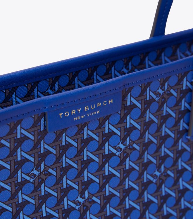Tory Burch Navy Small Ever-ready Zip Tote Bags