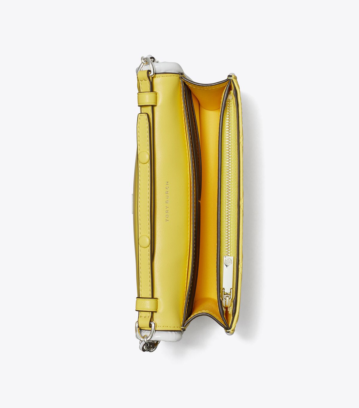 Tory Burch Lemon Fleming Soft Patent Border Crossbody Bags