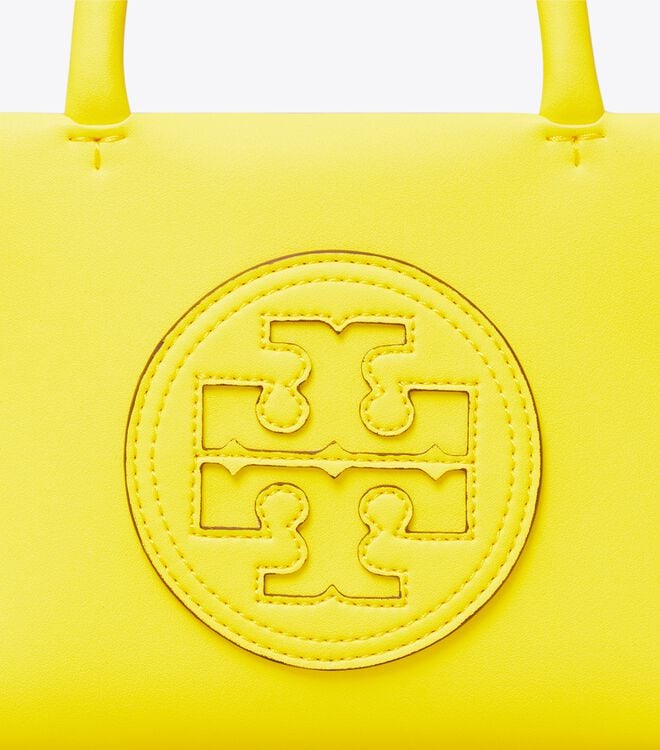 Tory Burch Yellow Mini Ella Bio Tote Bags