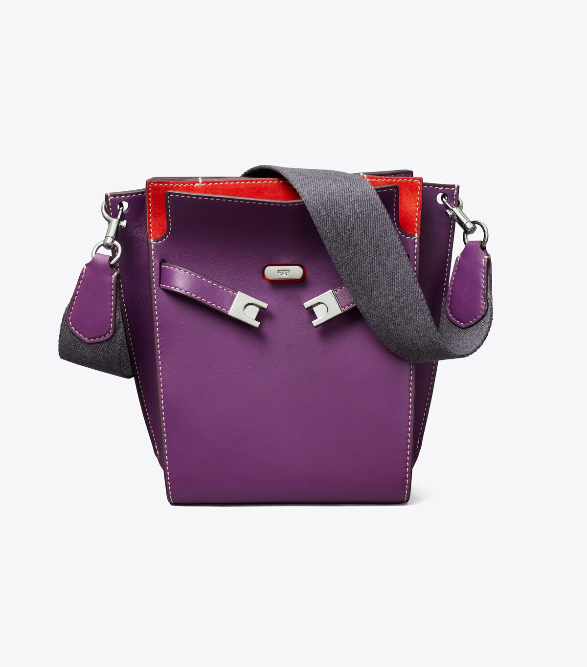 Tory Burch Purple Lee Radziwill Double Bucket Bags