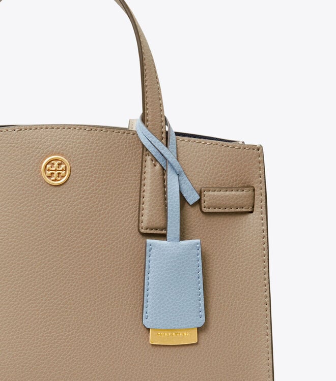 Tory Burch Grey Small Walker Satchel Bags