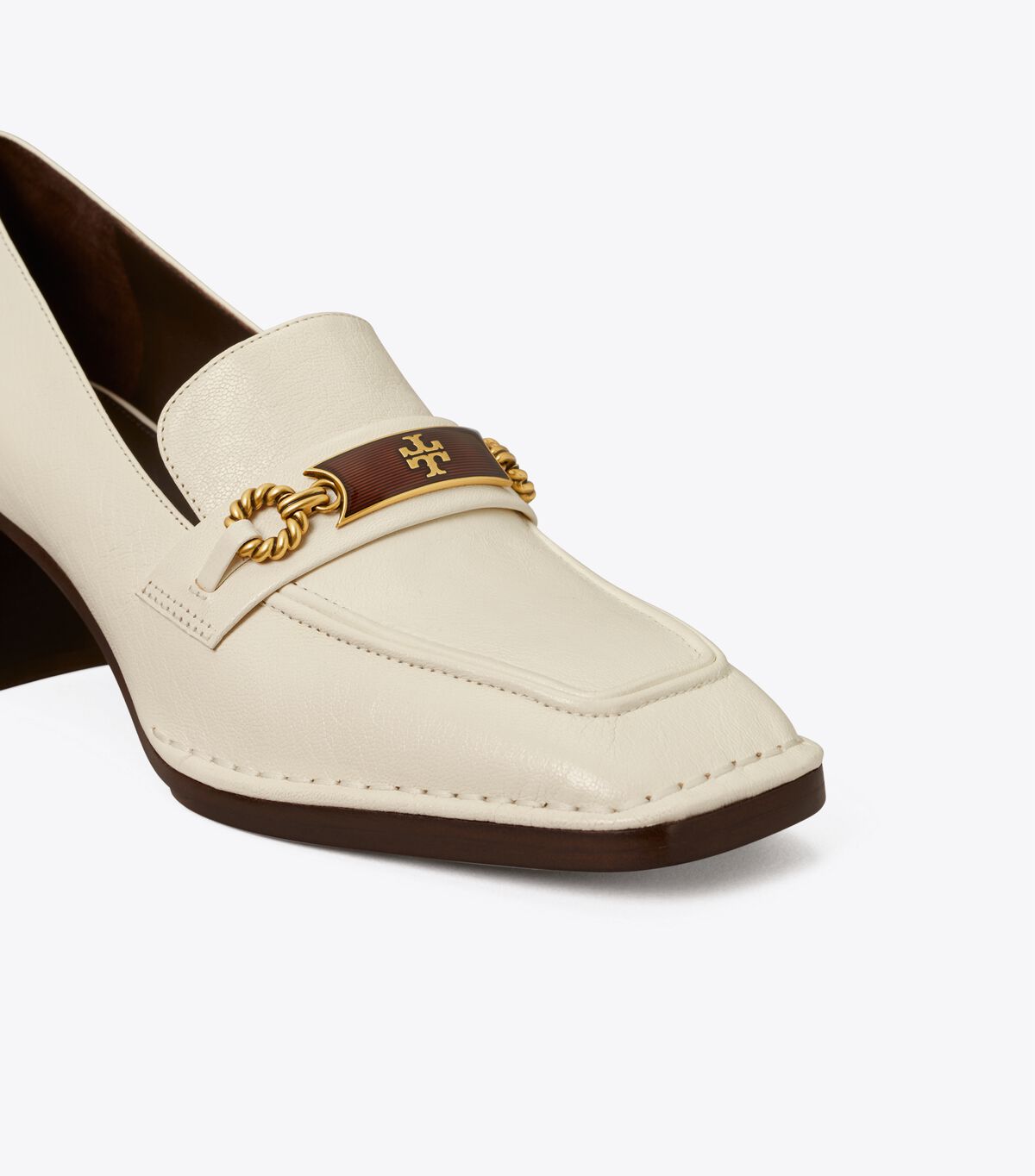 Tory Burch White Perrine Loafers