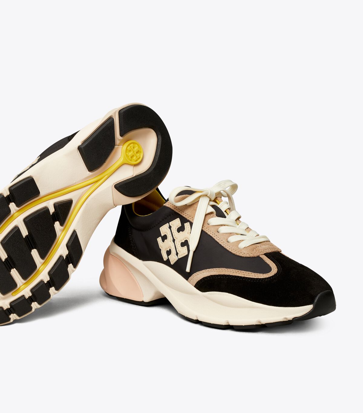 Tory Burch Black / Cream Good Luck Sneakers