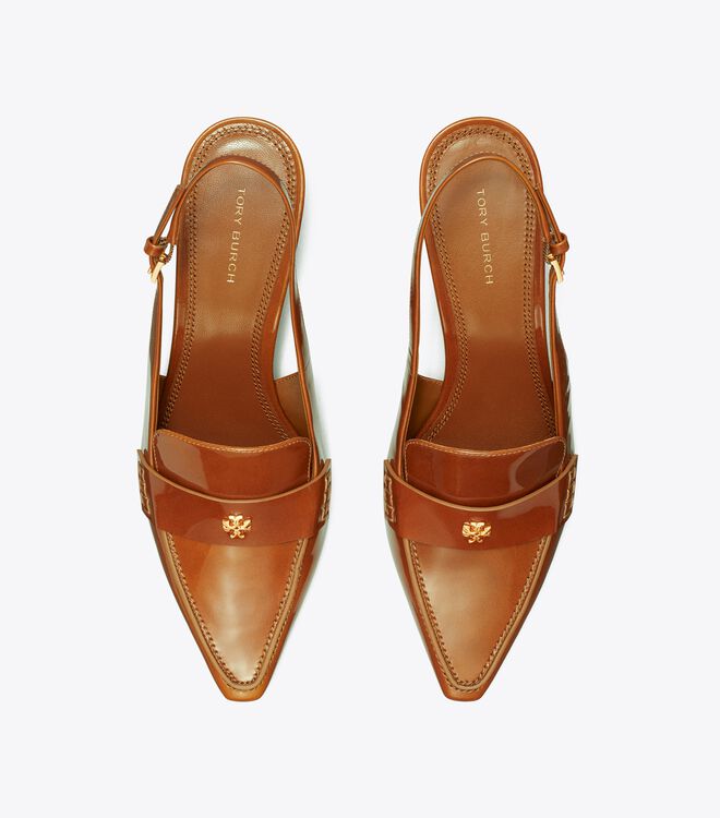 Tory Burch Brown Pointed Mules