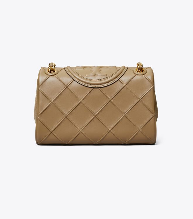 Tory Burch Grey Small Fleming Soft Convertible Shoulder Bags