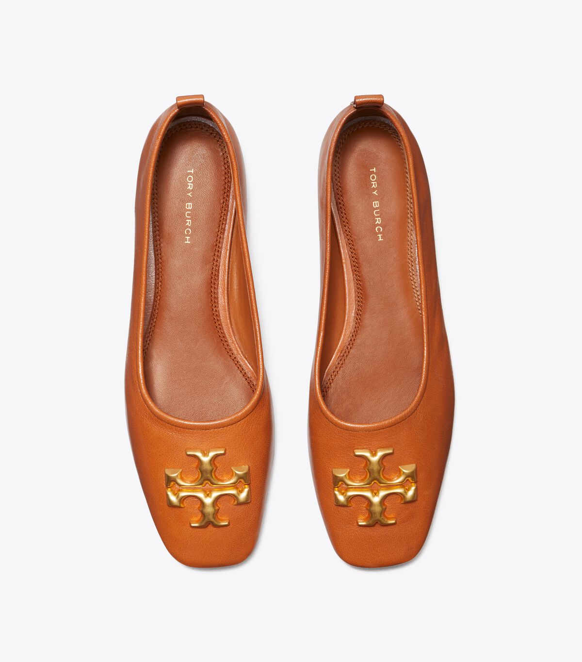 Tory Burch Brown Eleanor Ballet Flats