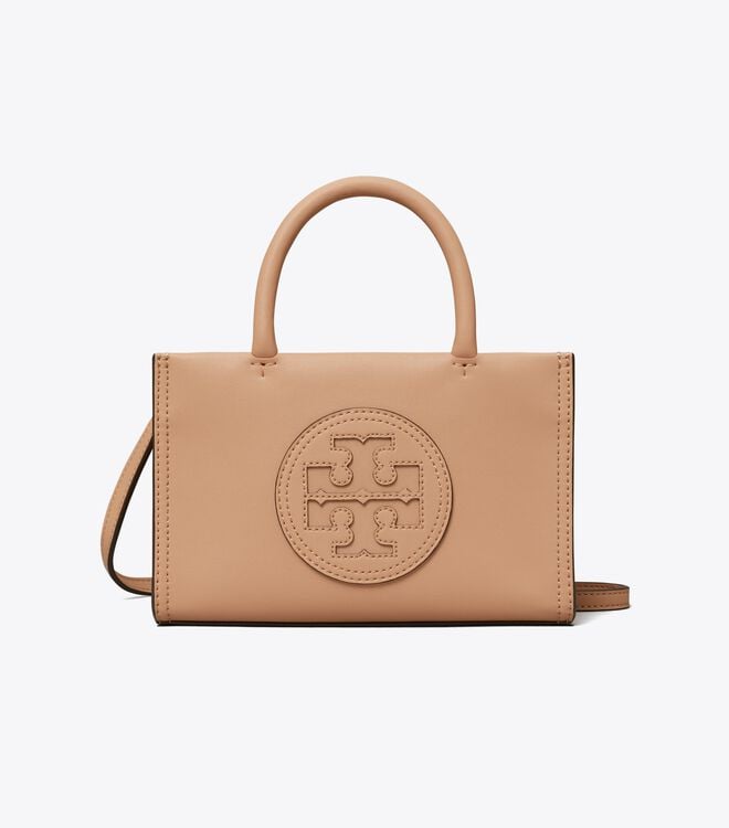 Tory Burch Brown Mini Ella Bio Tote Bags