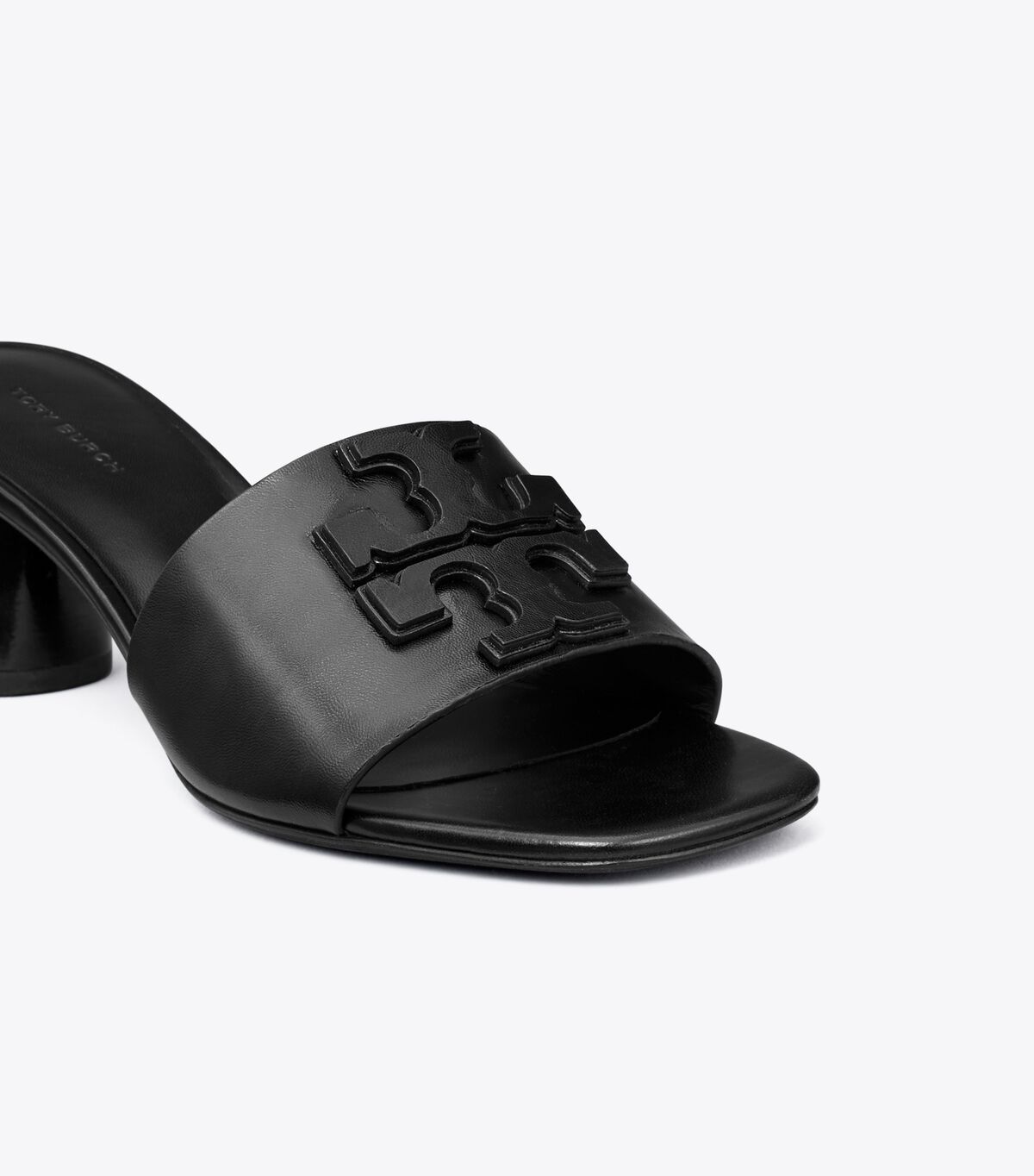 Tory Burch Black Ines Wide Heels
