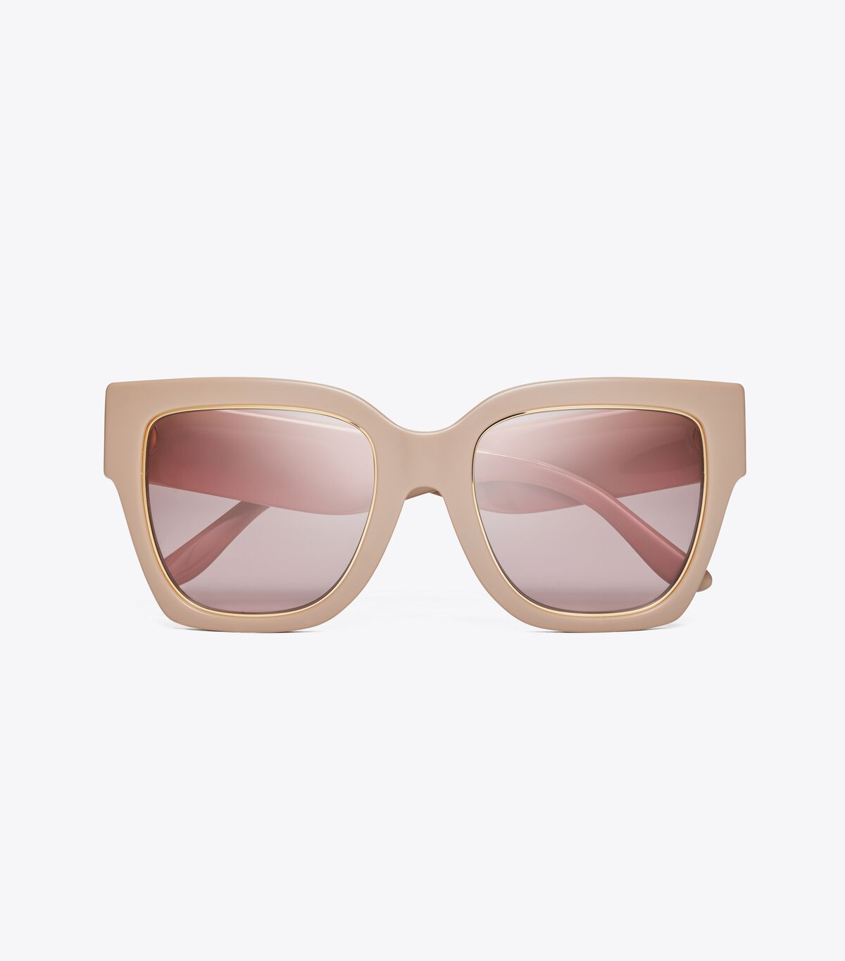 Tory Burch Rose Kira Chevron Square Sunglasses