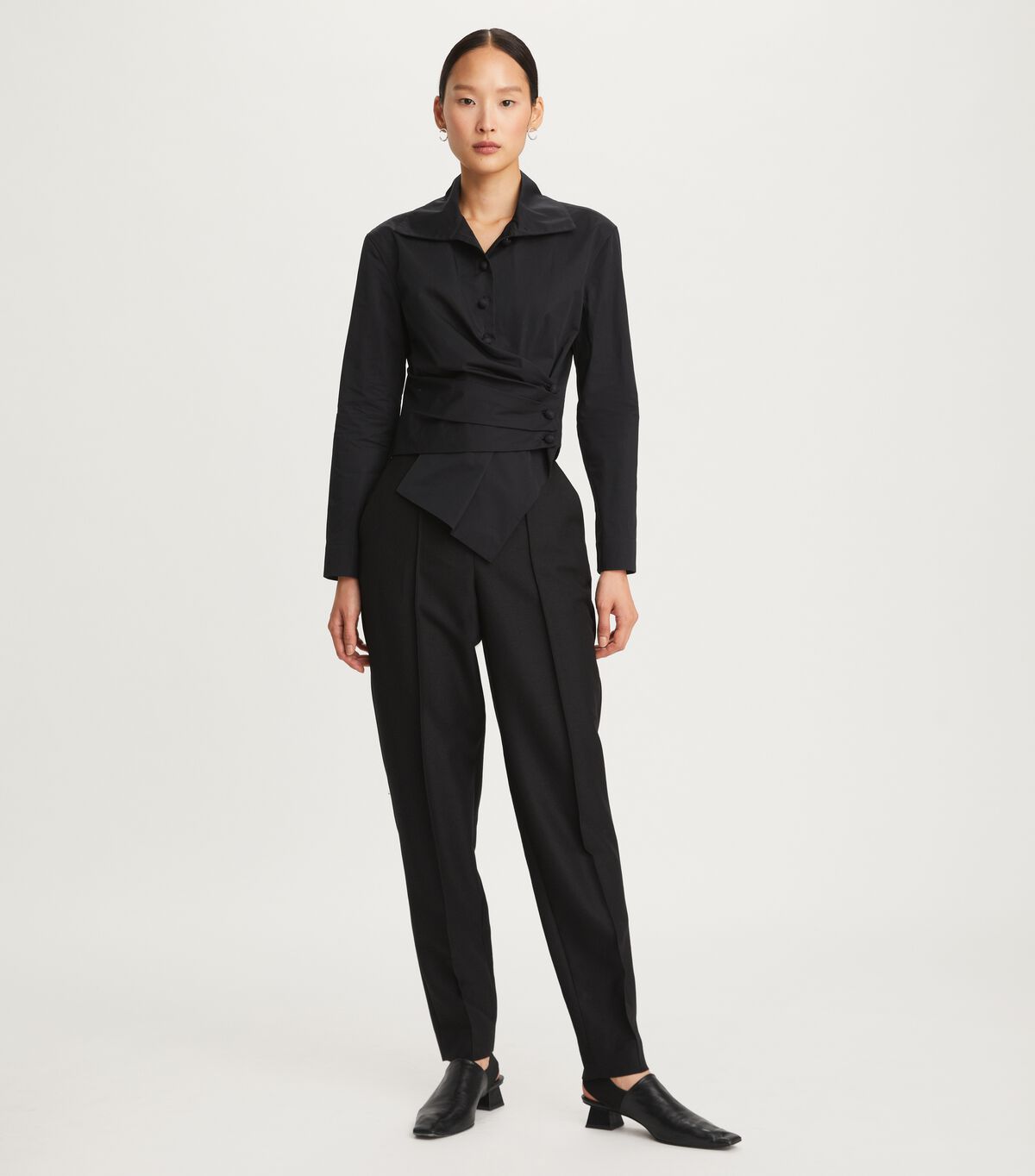 Tory Burch Black English Mohair Pants
