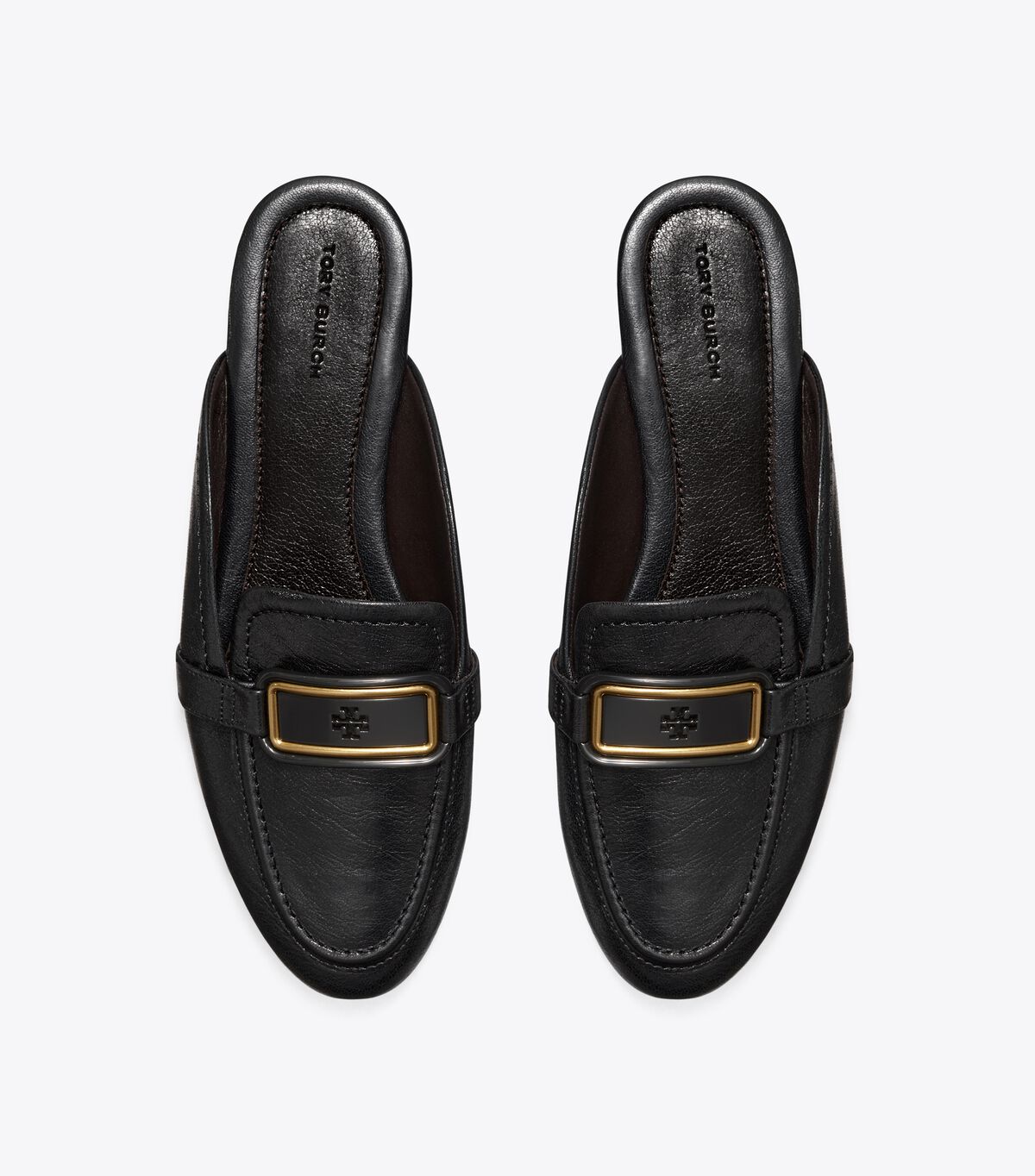 Tory Burch Black Georgia Backless Loafers