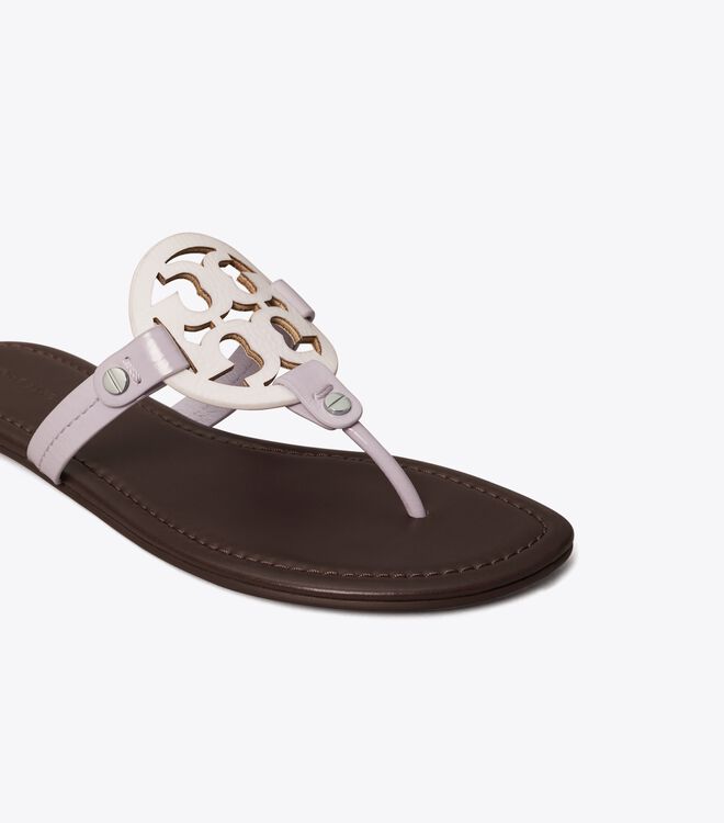 Tory Burch White Miller Leather Sandals