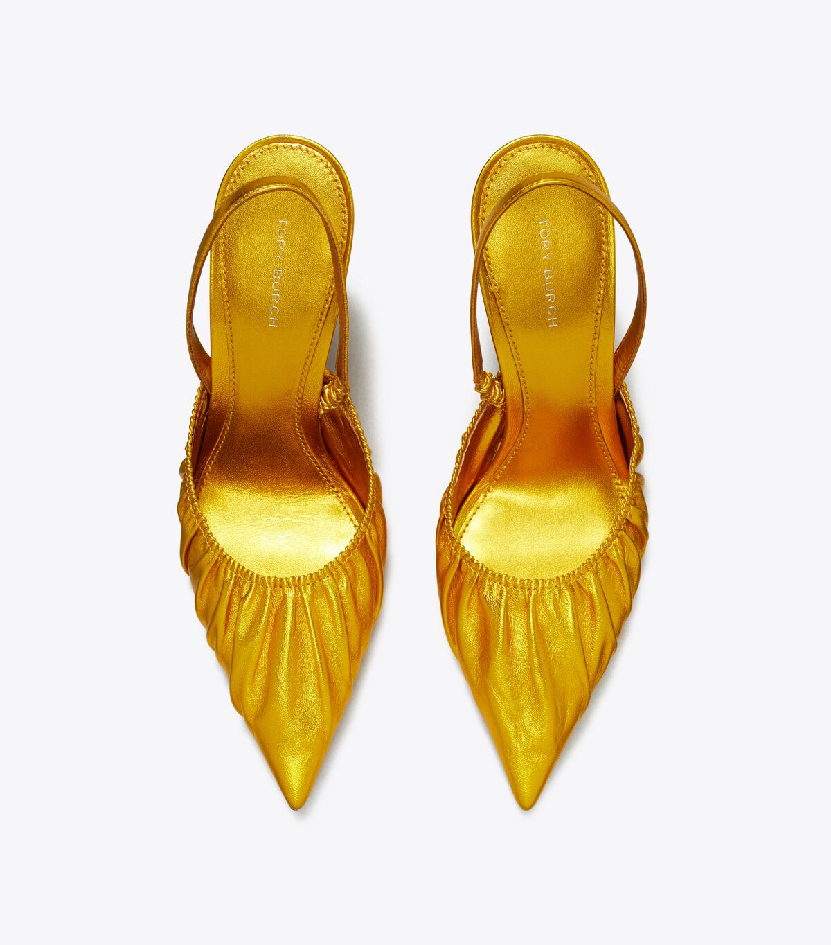 Tory Burch Gold Runway Heels