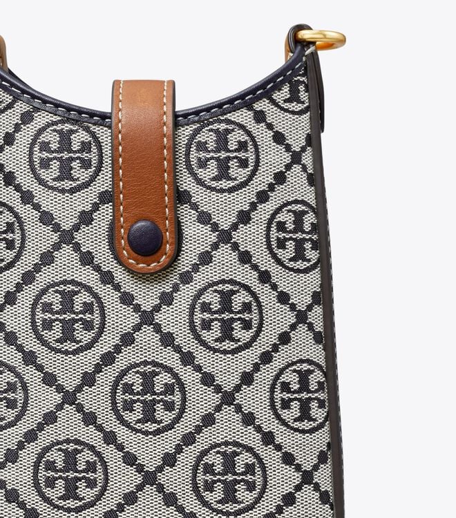 Tory Burch Navy T Monogram Crossbody Bags