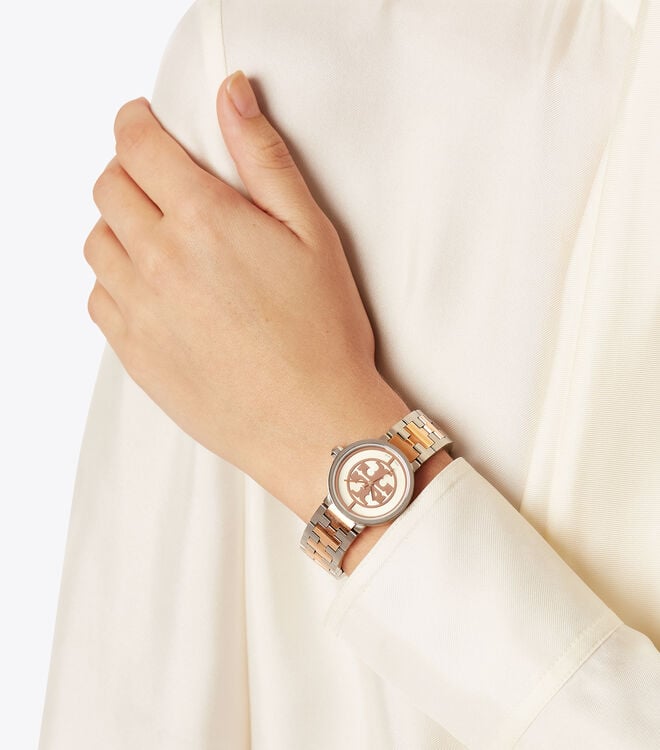 Tory Burch Gold / Silver Reva Watches