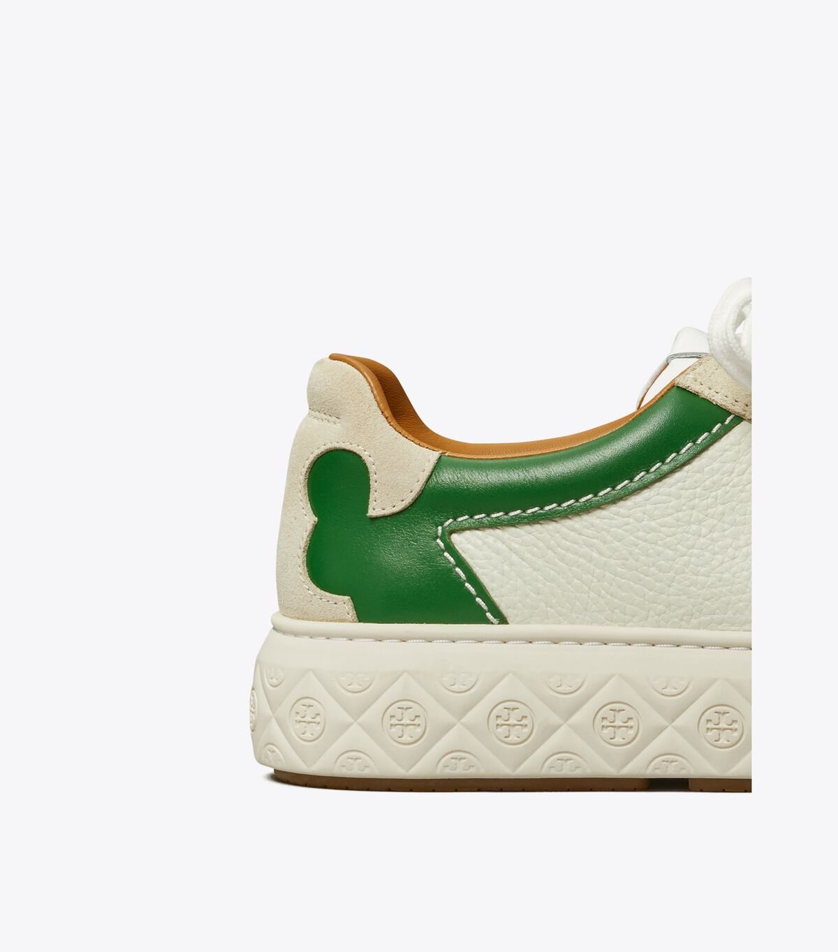 Tory Burch White / Cream / Green Ladybug Sneakers